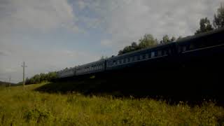 ТЭП-70 с поездом Коммунары - Брест близ о.п. Никольск