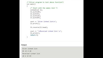 Q2 Interview Question : Reverse a linked list using recursion