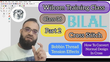 Wilcom Training Class || How To Convert Design In Cross || Bobbin Thread Effects || Cross Stitch