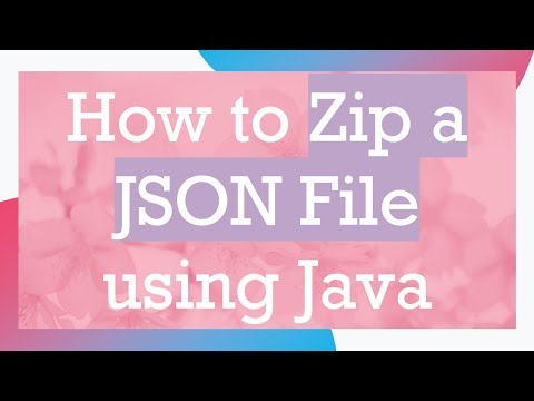 How to Zip a JSON File using Java