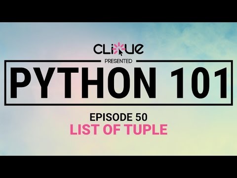 [Python 101] 50 - List of Tuple