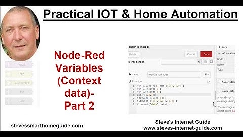 Node-Red Variables (Context data)- Part 2