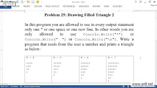 C# 326 - Drawing Triangle 2 بالعربية (Dr. ANTF)