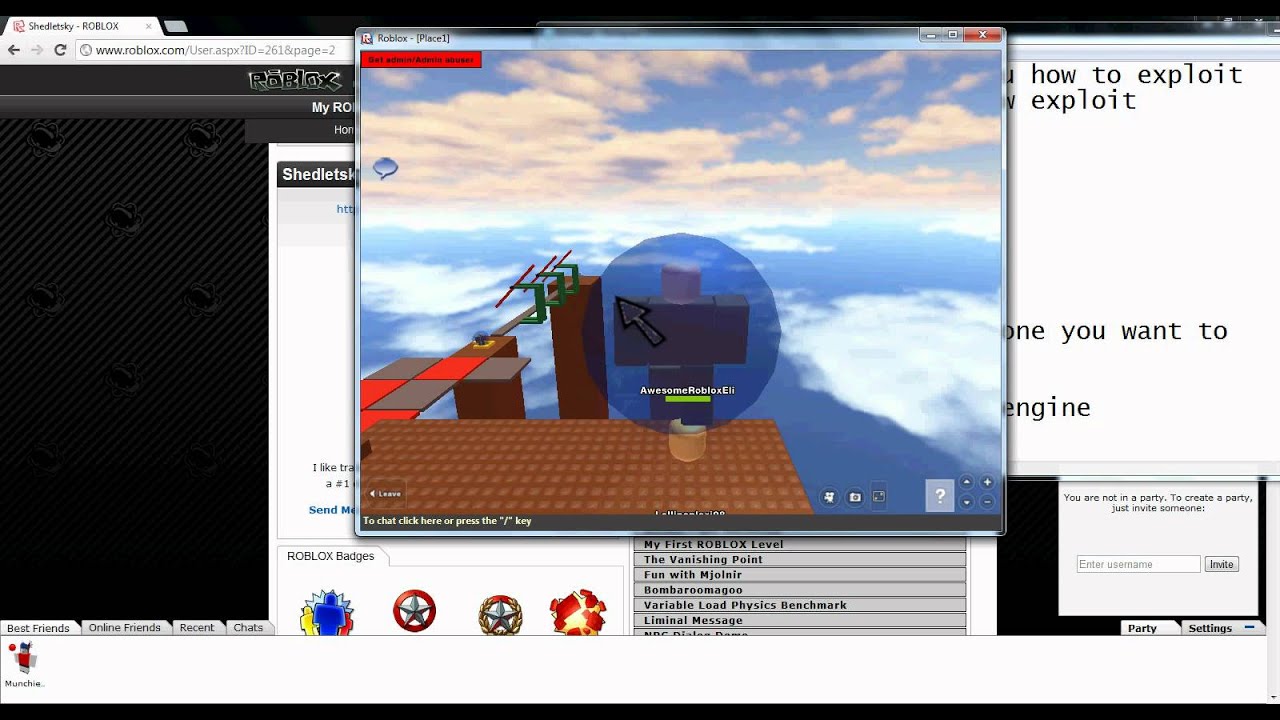 Exploit ROBLOX without DLL or PLUGINS [ 7/29/2012 ]