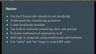 Full Stack Web Developer Course: 3_1 - Intro to JavaScript