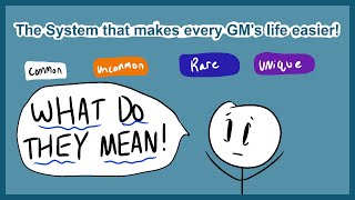 The Secret to Easy GMing is Proper Rarity!