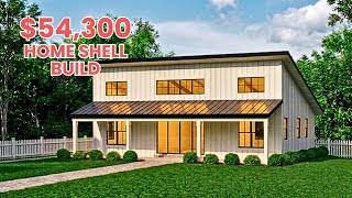 Inside a 54 300 Barndominium House Shell My Single Slope Tiny Home Tour