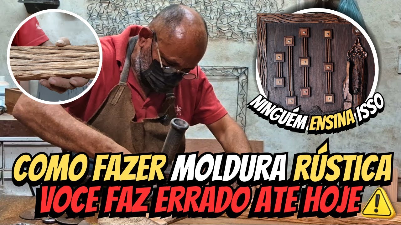 𝗖𝗼𝗺𝗼 𝗙𝗮𝘇𝗲𝗿 𝗠𝗼𝗹𝗱𝘂𝗿𝗮 𝗥𝘂́𝘀𝘁𝗶𝗰𝗮 𝗰𝗼𝗺 𝗠𝗮𝗱𝗲𝗶𝗿𝗮 𝗱𝗲 𝗥𝗲𝘂𝘀𝗼 🪵 | 𝗥𝗲𝗰𝗹𝗮𝗶𝗺𝗲𝗱 𝗪𝗼𝗼𝗱 𝗙𝗿𝗮𝗺𝗲 𝗧𝘂𝘁𝗼𝗿𝗶𝗮𝗹