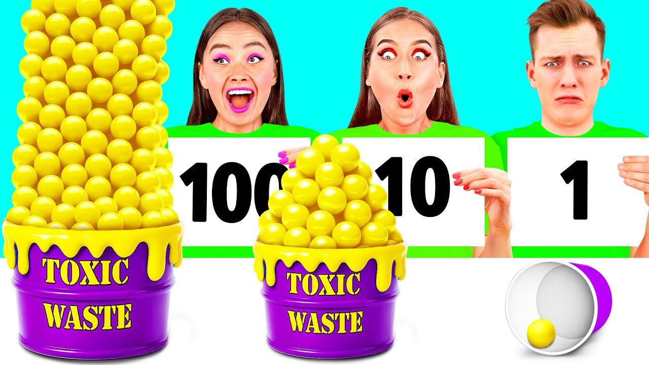 100 Couches de Nourriture Défi | Gadgets Intelligents vs Hacks par DuKoDu Challenge