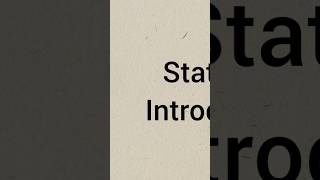 Highlight - STATISTICS Introduction #viral #viralvideo #ytshorts #stats #bsc #educational #imp