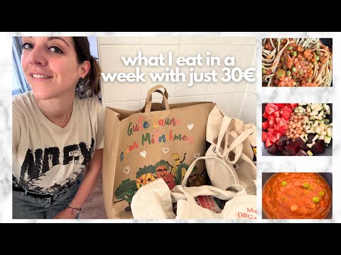 30€ grocery shopping challenge | Meals I eat in a week with just 30€ | simple, realistic, vegan