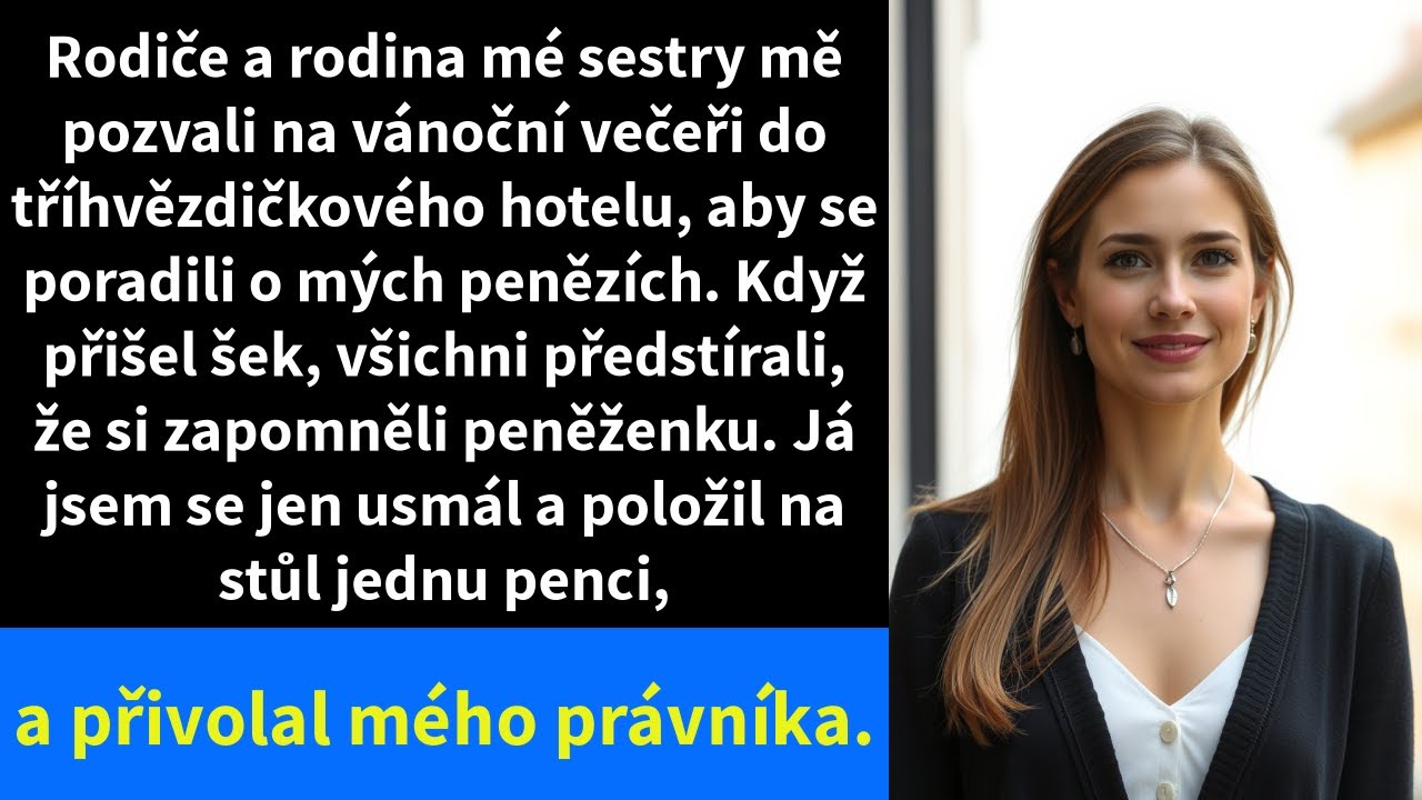 Rodiče a rodina mé sestry mě pozvali na vánoční večeři do tříhvězdičkového hotelu, aby se poradili