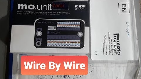 Motogadget M-Unit Wire By Wire For Beginners: Part 1