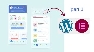 Mobile app design Wordpress + Elementor - Tako - Part 1 screenshot 1