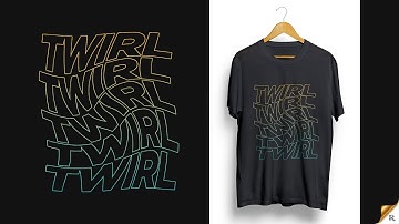 Twirl Text Effect - Photoshop Tutorial