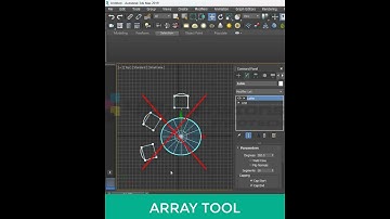 How to Create a Circular Array in 3ds Max | 3ds Max Tutorial