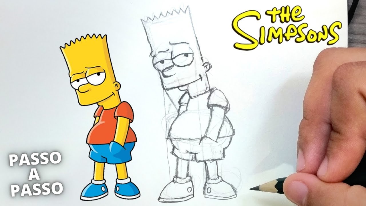 Como desenhar o Bart Simpson passo a passo #BartSimpson #artesedesenho