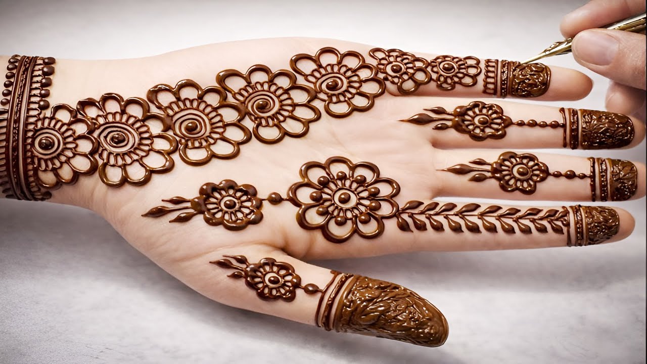 Mehndi Design Simple Front Hand | front hand simple mehndi design | 2026