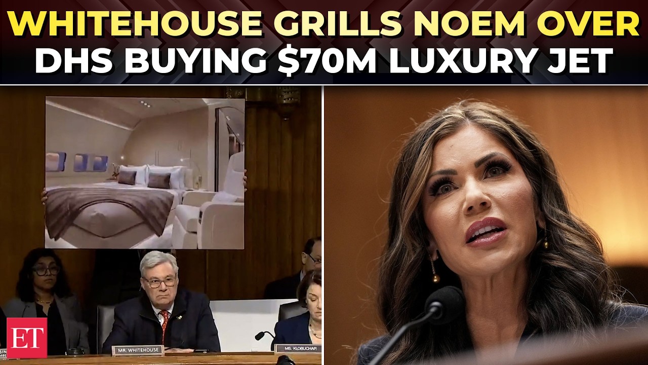 'Bedroom in airplane?: Whitehouse roasts Noem over DHS buying $70mn luxury jet at explosive hearing