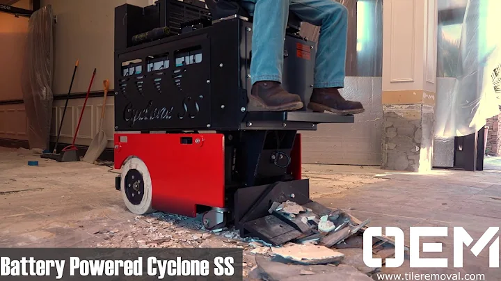 Cyclone SS and Twister Ride on Floor Scraper Demo For Wildcat Renovations LLC