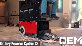 Cyclone SS and Twister Ride on Floor Scraper Demo For Wildcat Renovations LLC