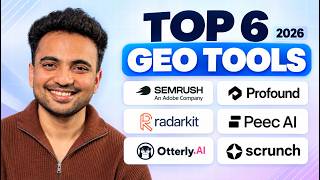Top 6 GEO Tools Compared 2026 | Semrush vs Profound, Peec, Otterly, Scrunch & RadarKit