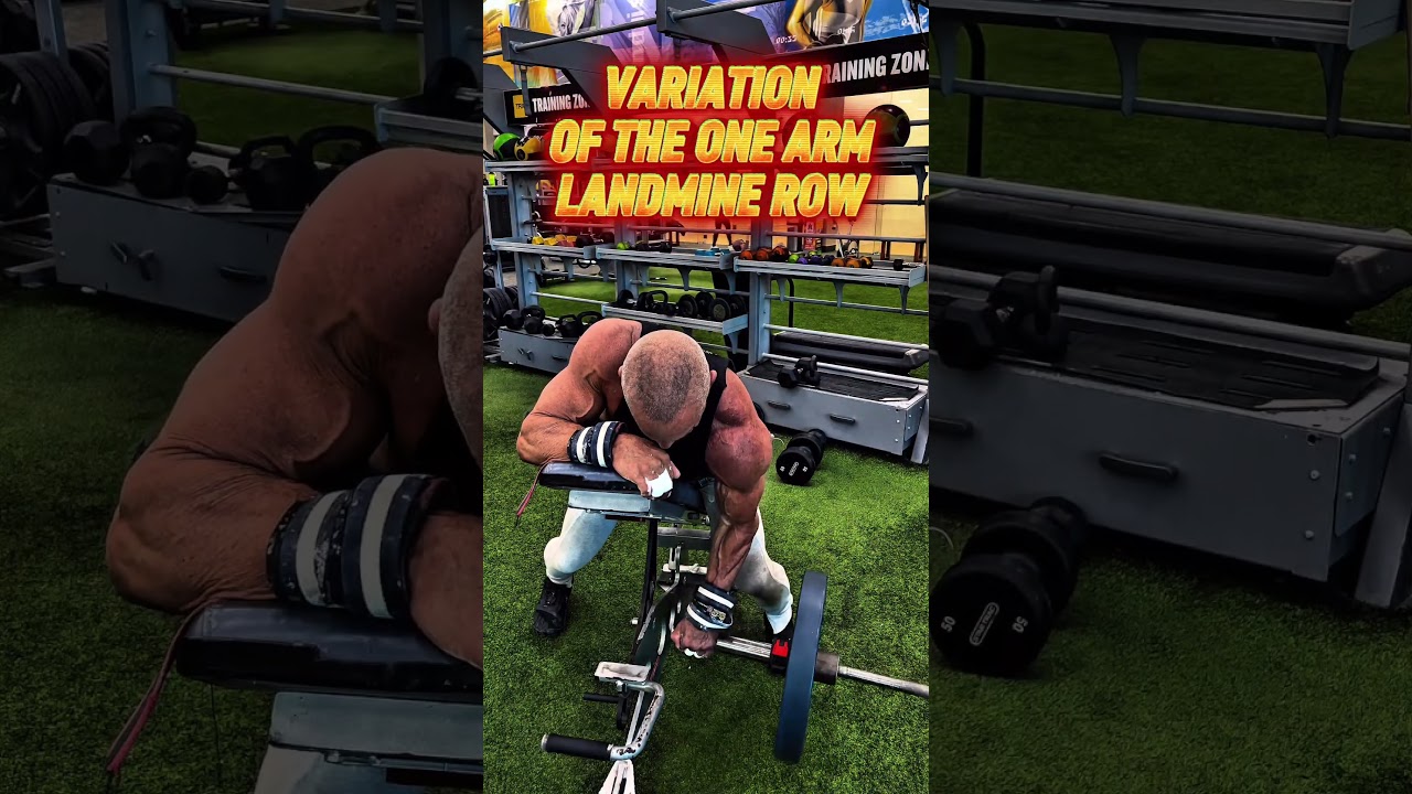 VARIATIONS OF THE ONE ARM LANDNMINE ROW FOR BACK THICKNESS #workout #motivation #muscle #workouttips