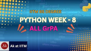 📘 IITM BS Degree | 🐍 Python Week - 8 | GrPA 1–4 Solutions