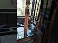 2 stops glass elevator in steel structure