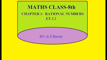 Maths Class 8th, Ch-1st , EX 1.2