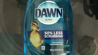 Washing Greasy Industrial Mechanic Work Clothes With Dishwashing Liquid