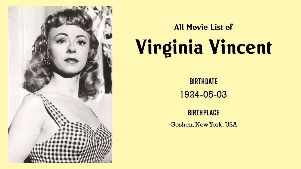 Virginia Vincent Movies list Virginia Vincent| Filmography of Virginia Vincent