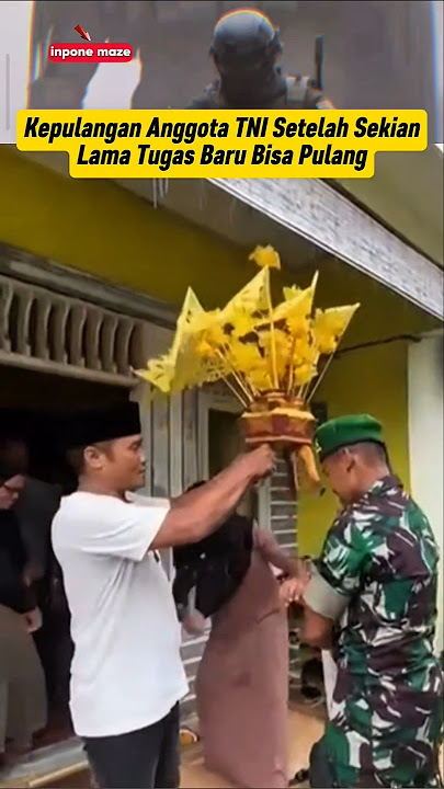 This TNI was warmly welcomed by his family when he returned home‼️ #tni #tniad #goinghome #coming...
