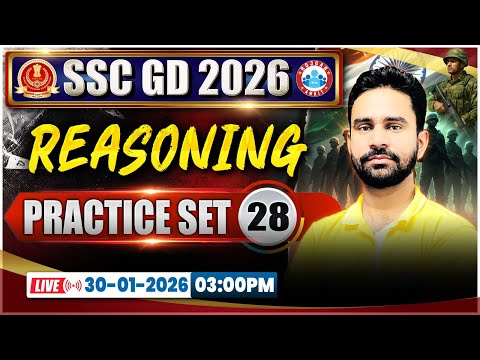 SSC GD Reasoning Classes 2026 | SSC GD Reasoning Practice Set 28 | SSC GD Reasoning By Rahul Sir