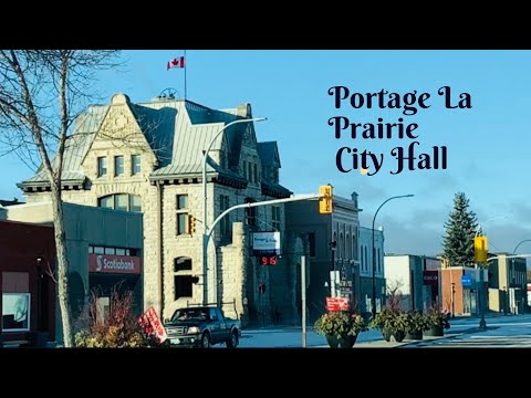 City of Portage la Prairie Drive Tour On A Weekend /Manitoba Canada