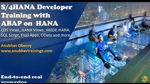 S4 Hana Developer Training with ABAP on HANA | Development Training on In-memory DB