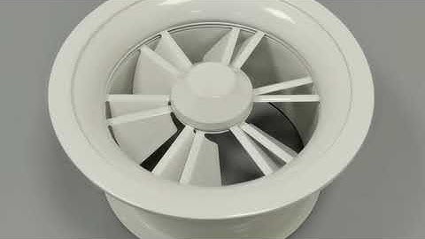 VENTECH Round Swirl Air Diffuser (SD-VC), Ideal For High Ceilings