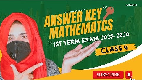 Answer key 🔑  Grade 4 maths|Centralized 1st term exam 2025-2026 