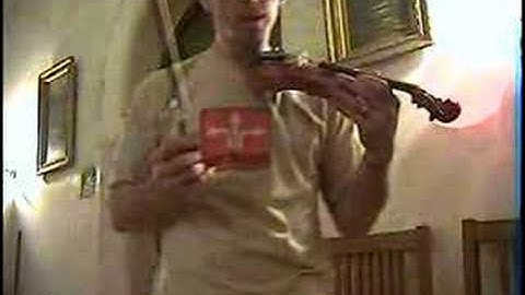 How to play the violin lesson 1