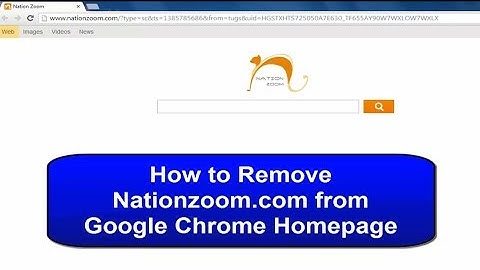 How to Remove Nation zoom from chrome homepage