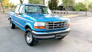 1992 Ford F150 xlt supercab Short bed 4x4. One owner Bimini Blue , 5.8 L motor
