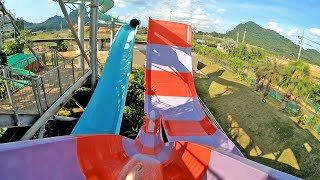 Boomerango Water Slide at RamaYana Water Park in Thailand