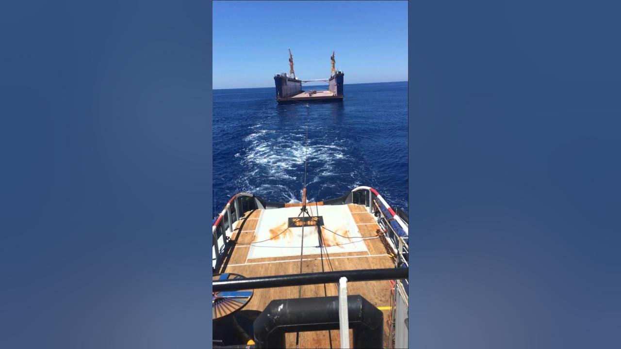 towing floating dock "30june" YouTube