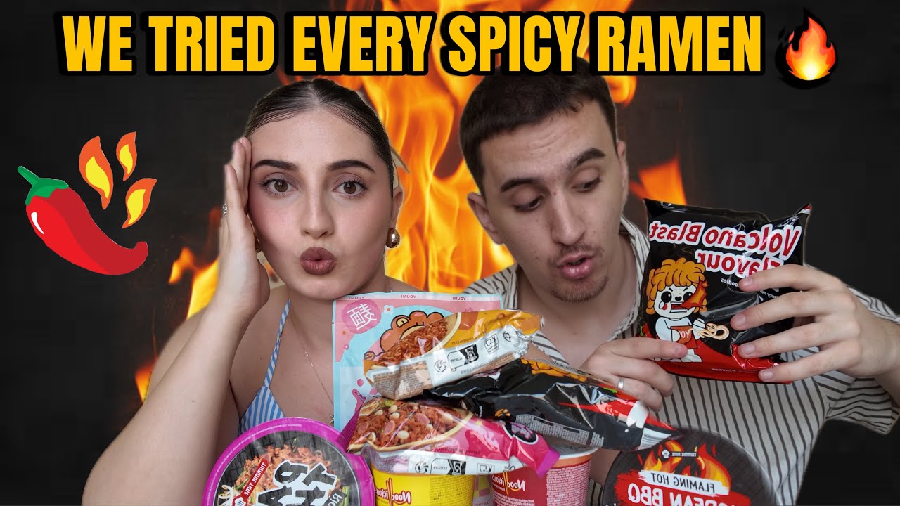 PROVOJME TE GJITHA SHIJET E RAMEN 🍜 VERY SPICY 🌶️ { CHALLENGE EXTREM}