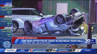 Two dead after police chase in SE Houston | CW39 Houston