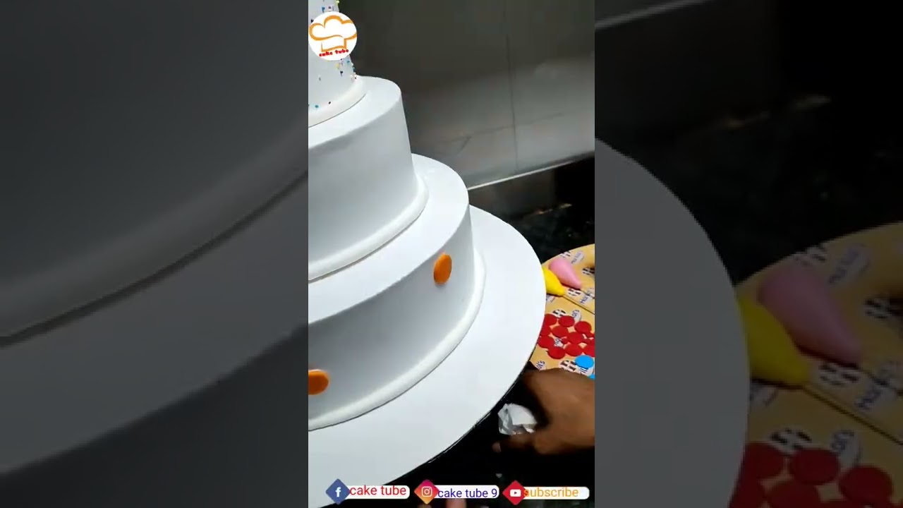 How To Make Best Ever Fancy Cake 3 Step Cake decoration 
