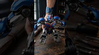 ASMR Kotak Mechanic Biru Berubah Jadi Optimus Prime  #shorts