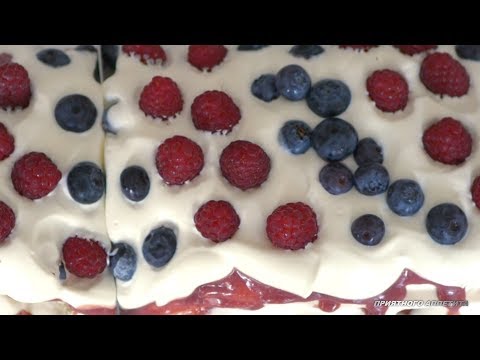 Торт Павлова с фруктовым кремом и ягодами. Воздушный, нежный, супер ягодный