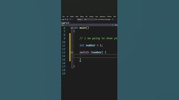 C++ Programming: This Is How To Use Switch Statements! #shorts