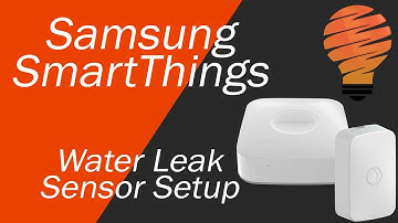 Samsung SmartThings Water Leak Sensor Setup as Leak Alarm